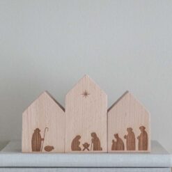 Krippe Minimalistisch Holz