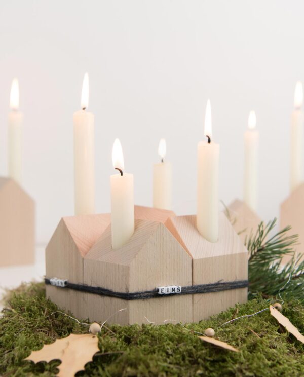 Dekohaus aus Holz "Stille Nacht, heilige Nacht" – Bild 9