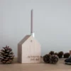Dekohaus mit Kerze Still erleuchtet jedes Haus - Holz