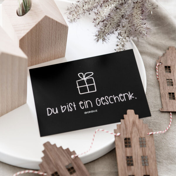Postkarte "Du bist ein Geschenk" – Bild 3