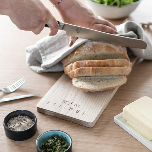 Schneidebrett Brot ist teilbar