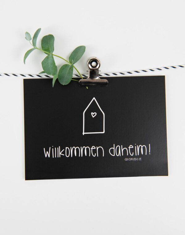 Postkarte Willkommen Daheim – Bild 2